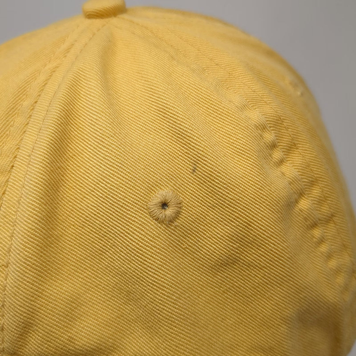 Perrin Baseball Cap Yellow OSFM Scituate MA Massachusetts Slideback Cotton Hat