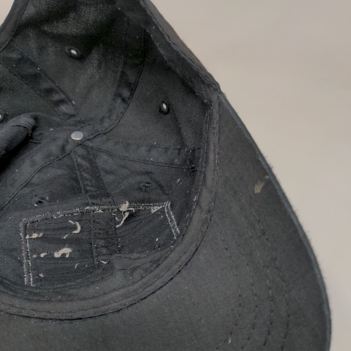 Backwoods Shine Snapback Hat Black One Size Adjustable Solid 6 Panel