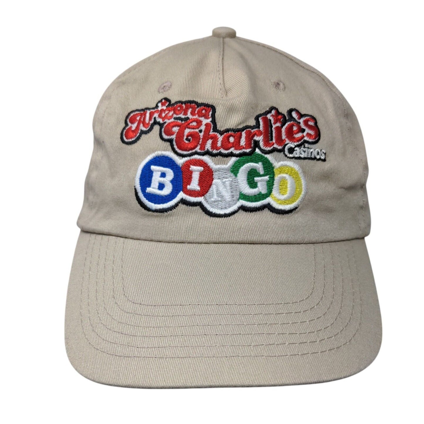 Arizona Charlie's Casinos Bingo Strapback Hat Tan OSFA Solid Hit Wear