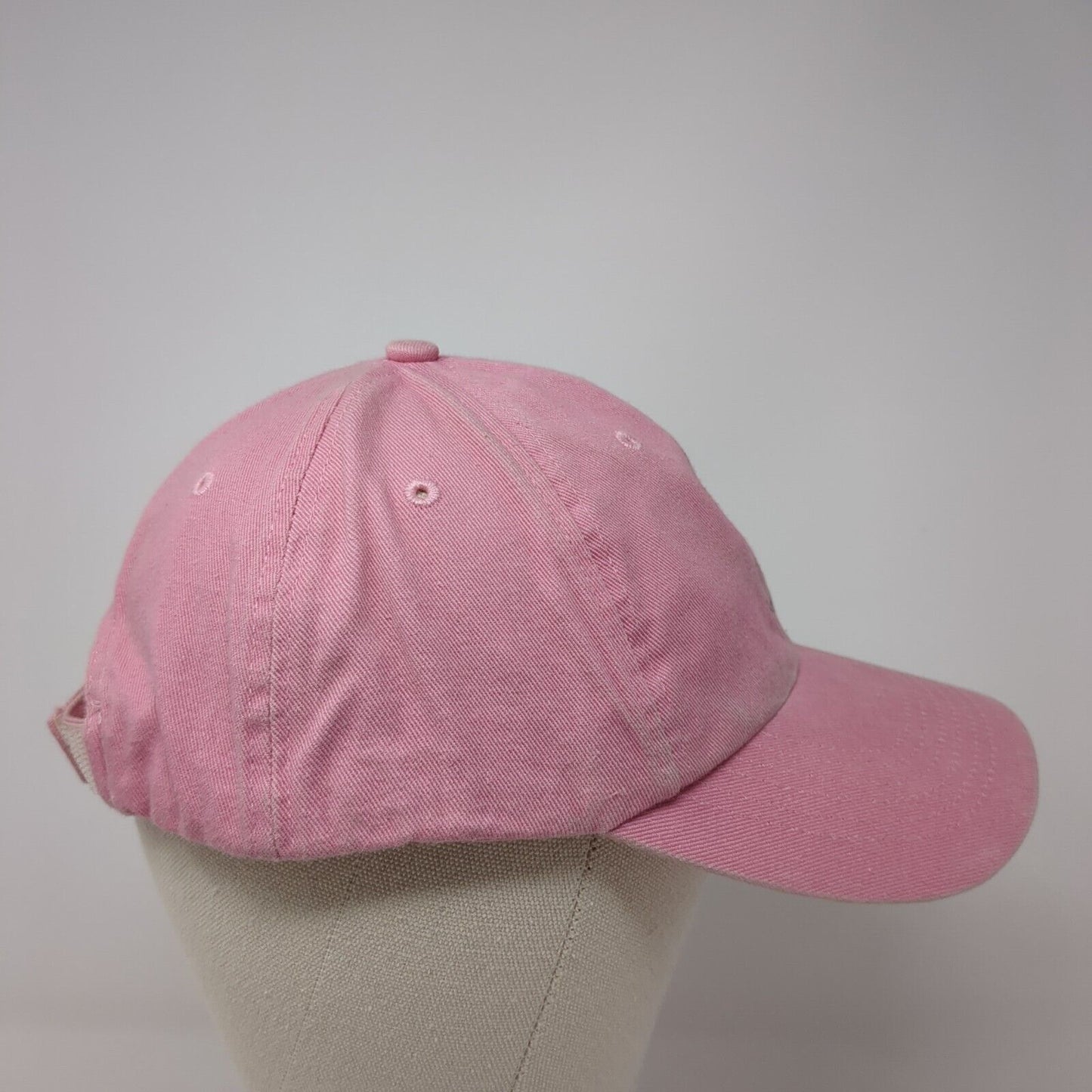Mickey Mouse Adult Strapback Hat Pink One Size Adjustable Disney Parks Cotton
