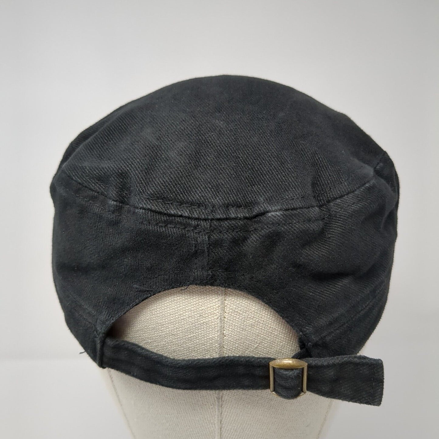 New Zealand Slideback Cadet Army Cap Black One Size Adjustable Cotton Prokiwi