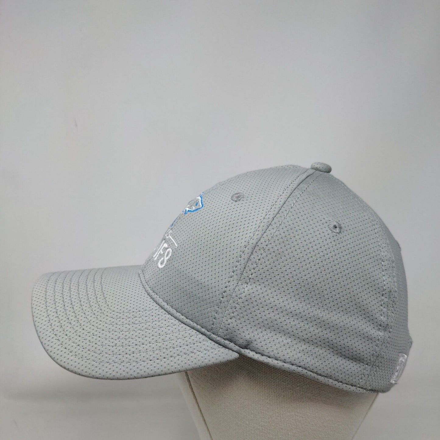 The Game Slideback Hat Gray OSFM Embroidered DS DMF8 Shark Logo Nylon Blend