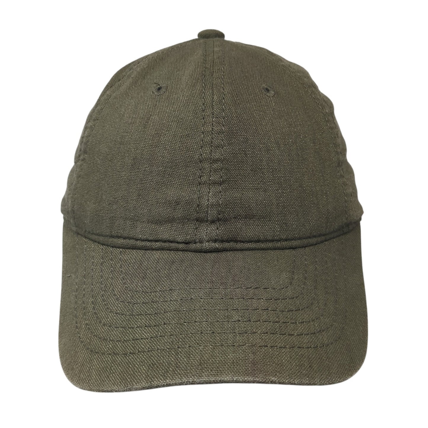 Unbranded Slideback Hat Green One Size Solid Adjustable Blank Outdoor