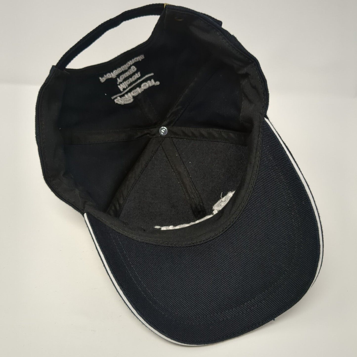 Micron Young Professional Slideback Hat Black One Size Embroidered