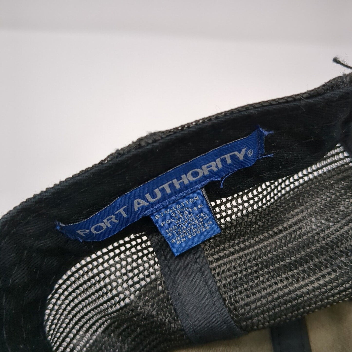 Flying B Ranch Strapback Trucker Hat Gray One Size Adjustable Port Authority