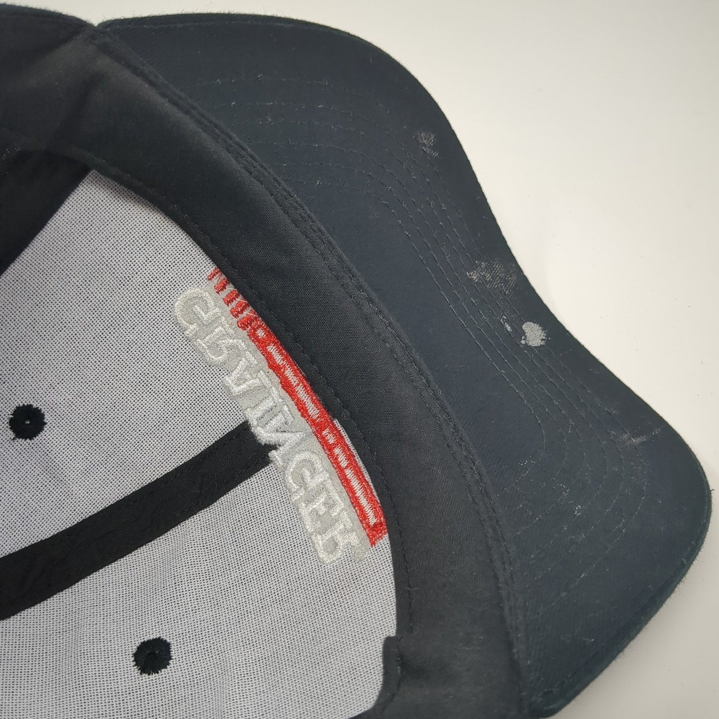 Grainger Strapback Hat Black One Size Adjustable Embroidered Halo