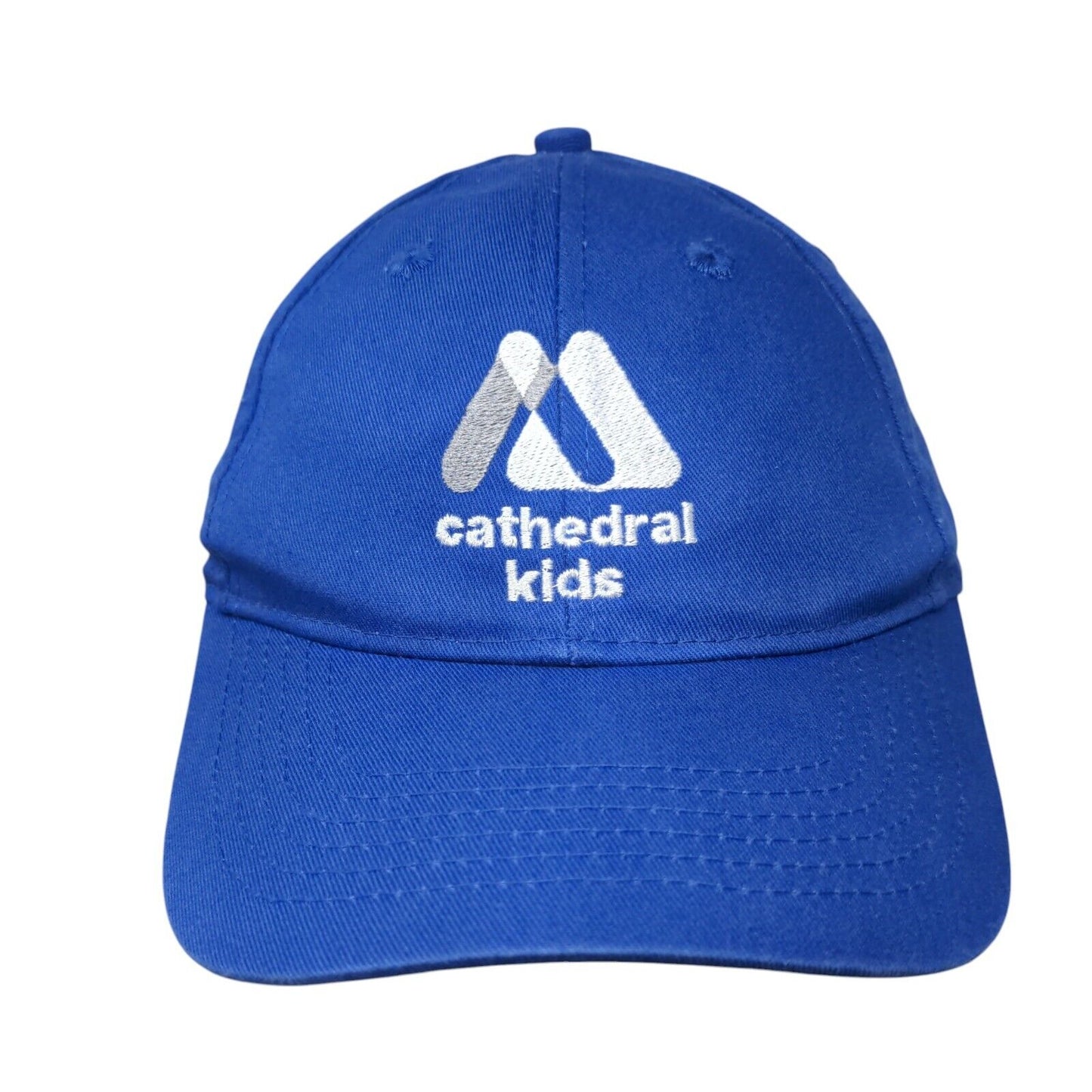 Cathedral Kids Strapback Hat Blue Youth Embroidered Port & Company