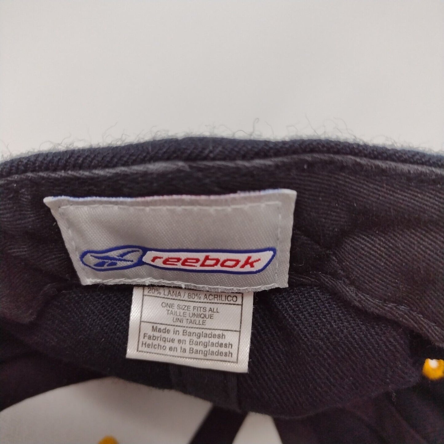 Pittsburgh Steelers Strapback Hat Blue OSFA Adjustable Embroidered NFL Reebok