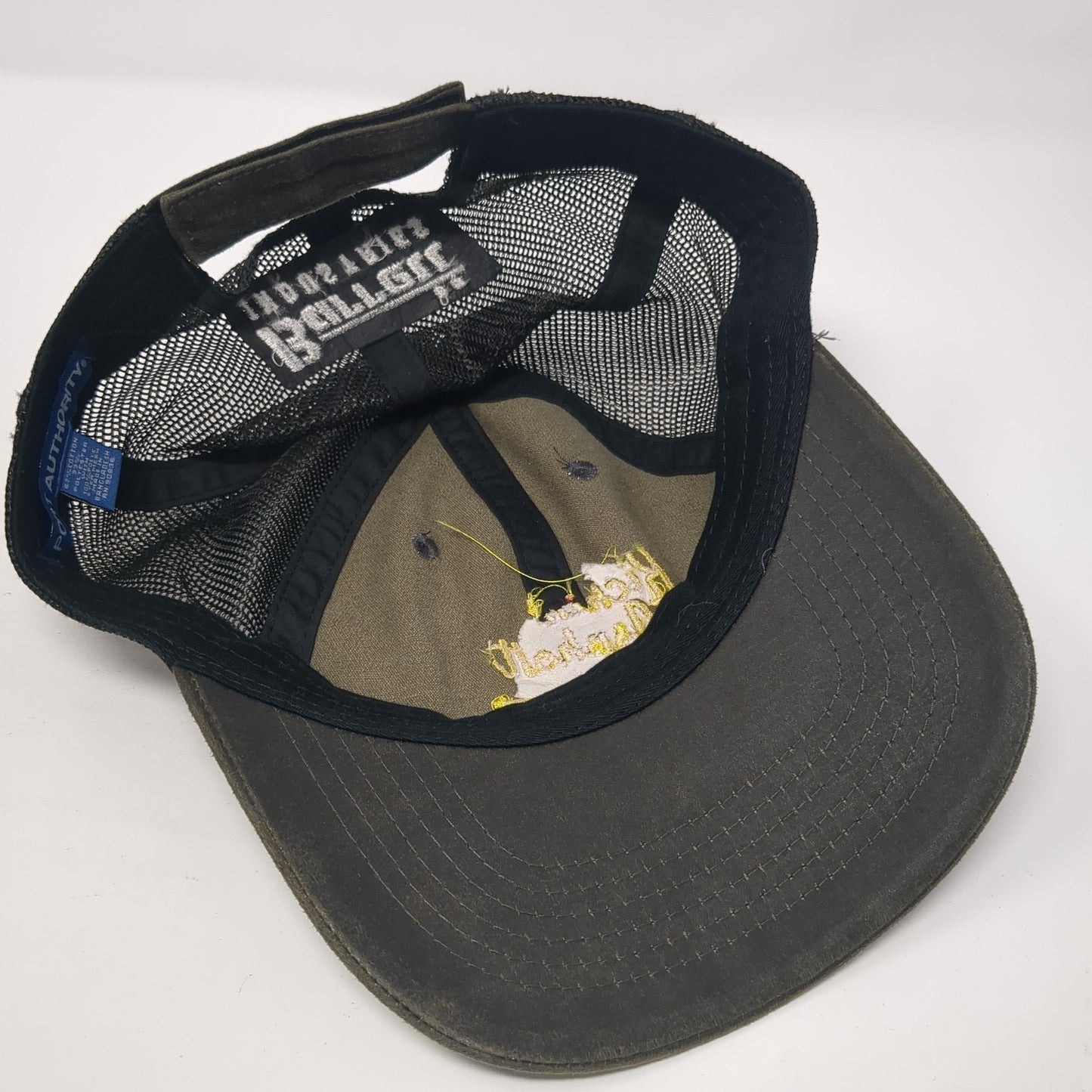 Kickin' Asphalt & Takin' Names Strapback Trucker Hat Black One Size Mesh Back