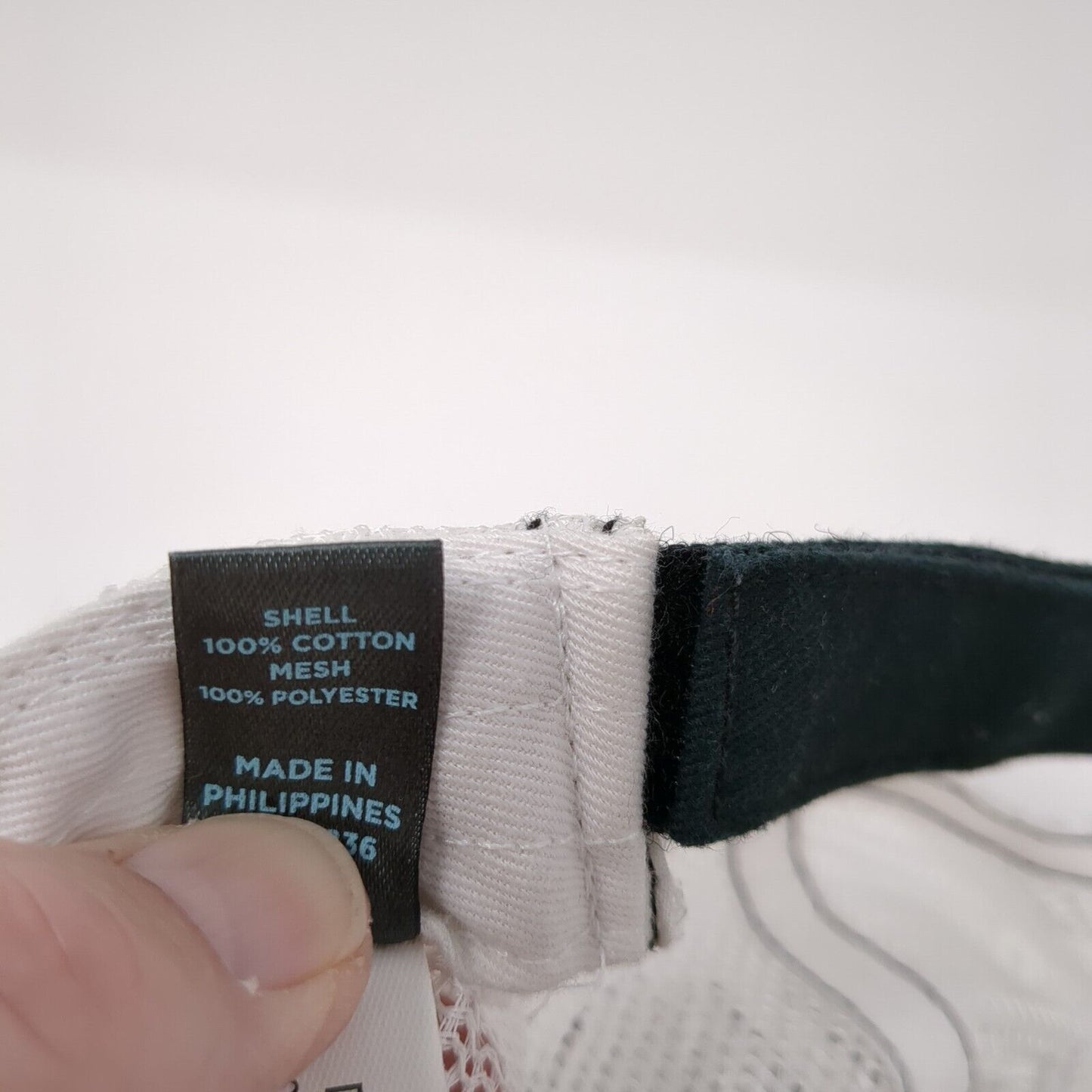 Scout & Cellar Strapback Trucker Hat Black One Size Mesh Back District