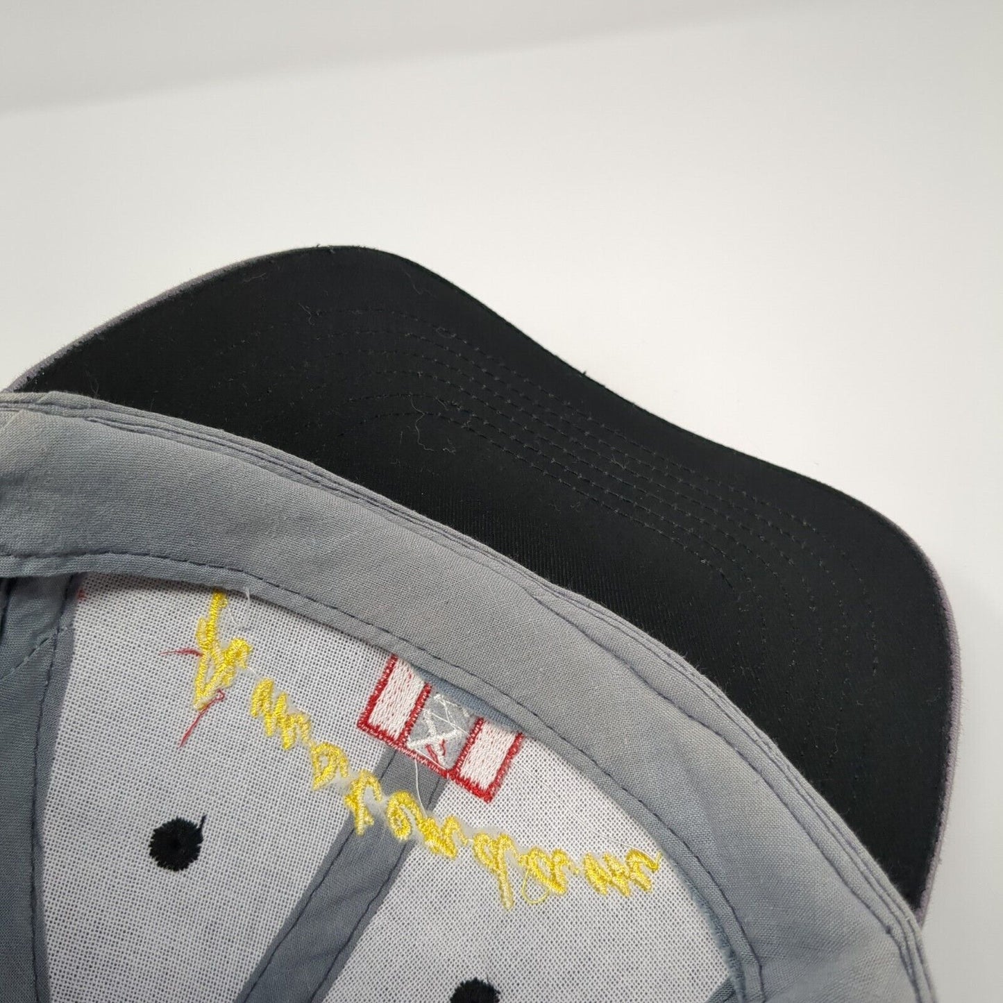Amsterdam Holland Slideback Hat Gray Size 59cm Adjustable Embroidered Cotton