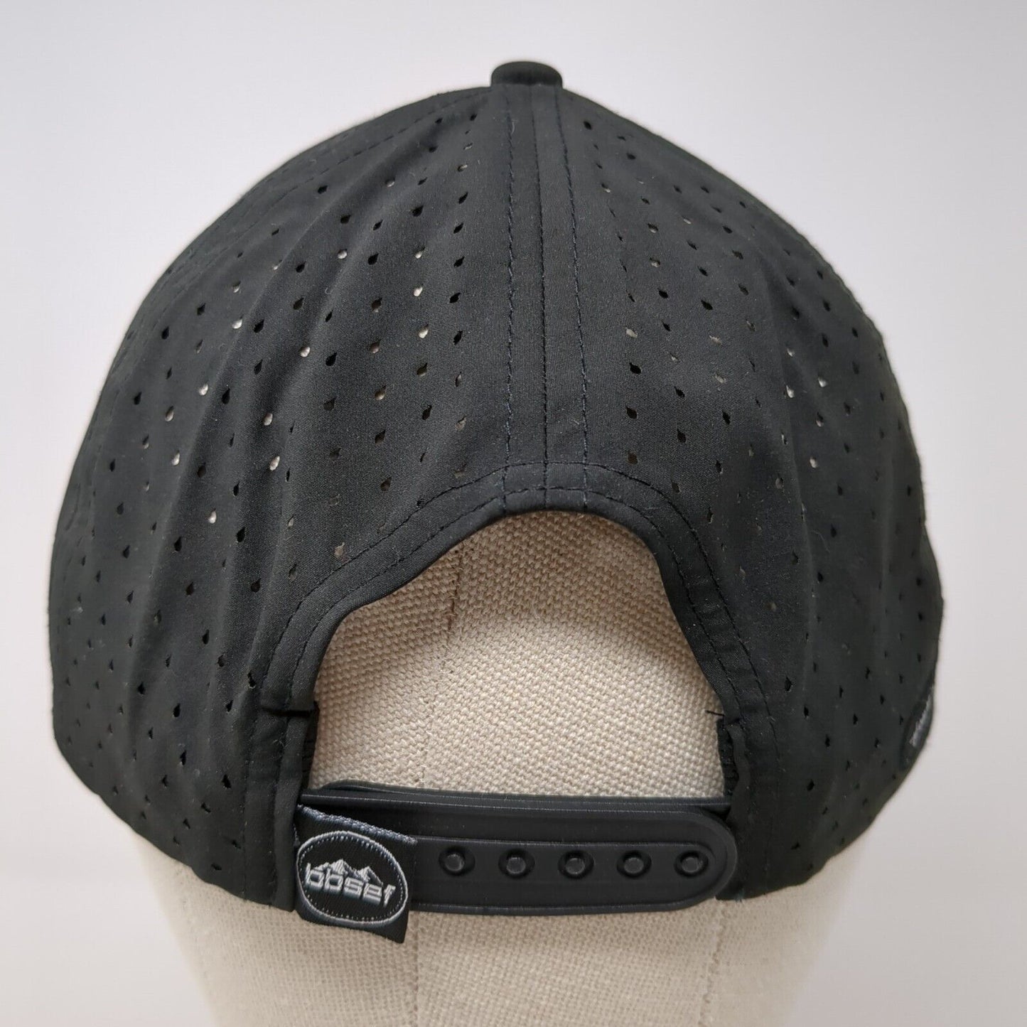 bbsef Snapback Hat Black One Size Adjustable Breathable 6 Panel Heartbeat Brand