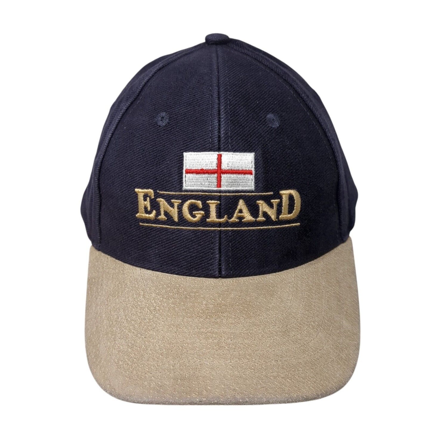 England Slideback Hat Multi One Size Adjustable Embroidered Patriotic Cotton