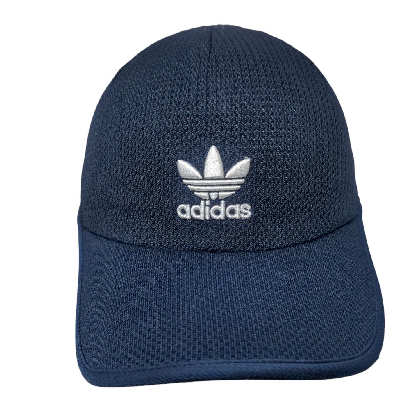 Adidas Slideback Hat Blue One Size Adjustable Breathable Embroidered Trefoil
