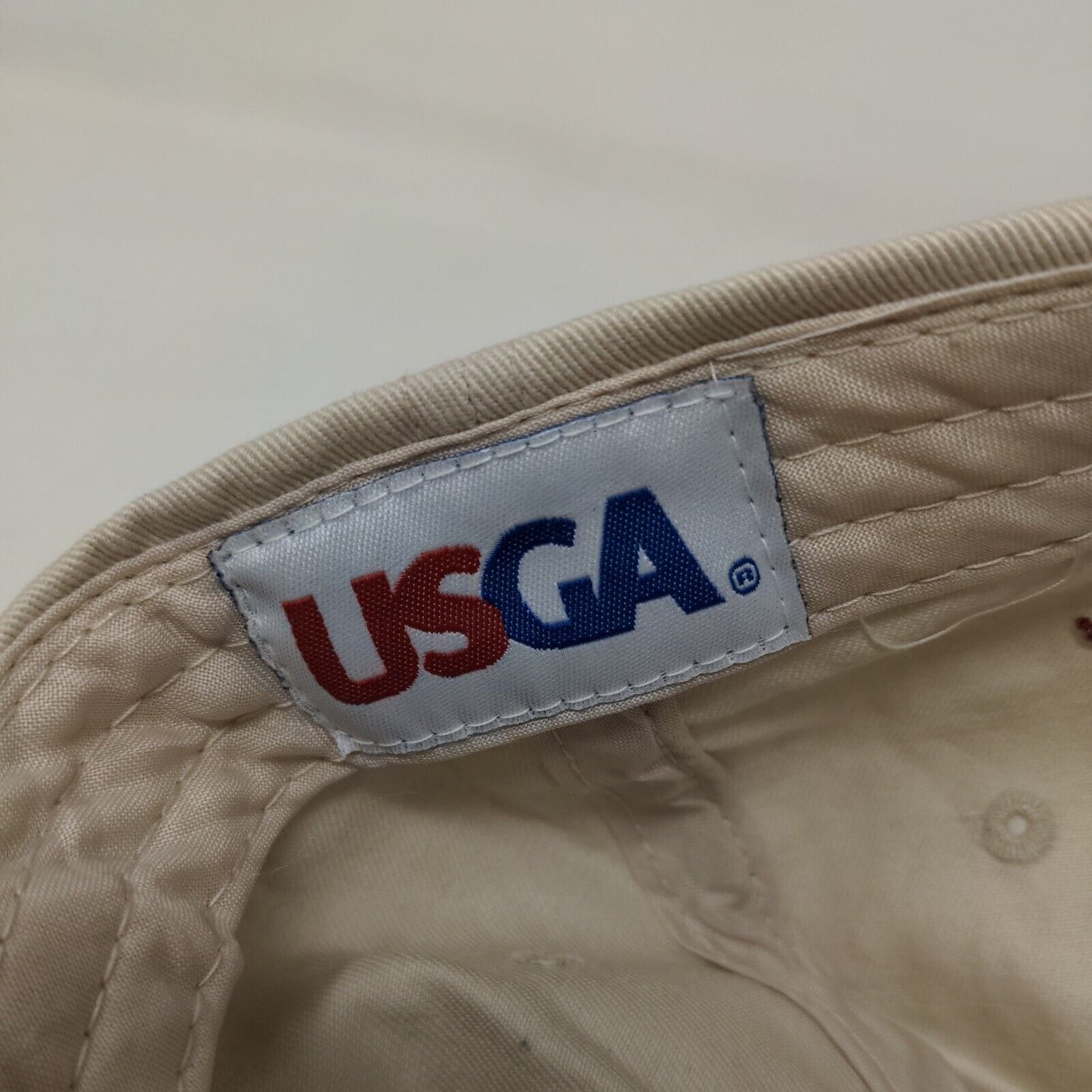 2009 US Open Bethpage Black Slideback Hat Tan One Size USGA Member