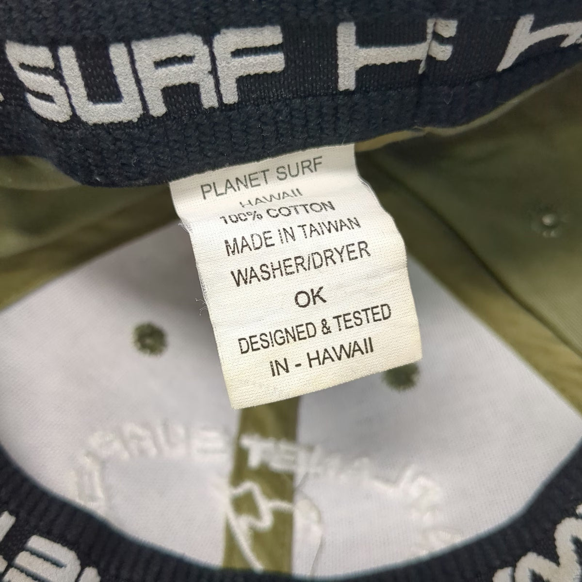 Planet Surf Baseball Cap Green One Size North Shore Hawaii Cotton Stretch Hat
