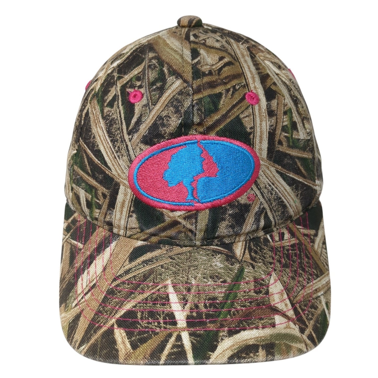 Mossy Oak Logo Strapback Hat Multicolor Camo One Size Hunting Outdoor
