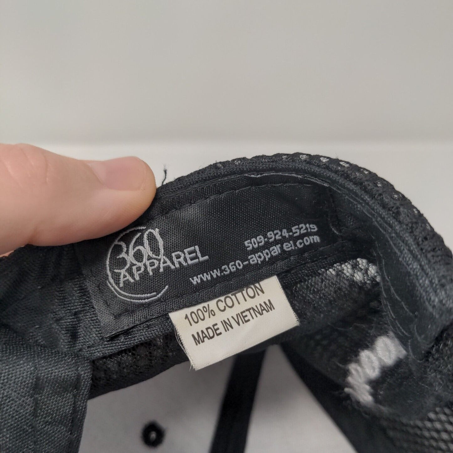 100% Employee Owned Strapback Trucker Hat Gray One Size Embroidered 360 Apparel