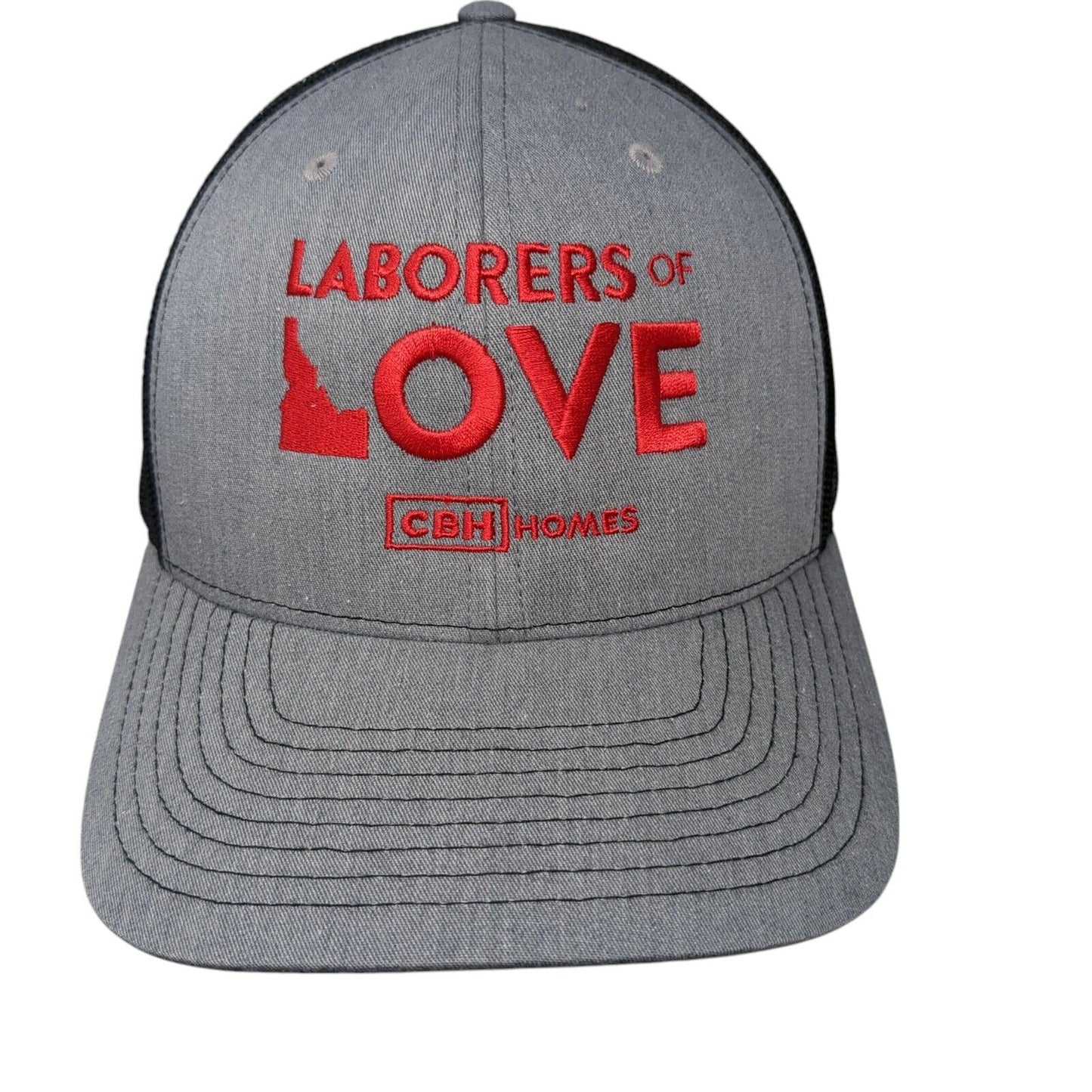 Laborers of Love CBH Homes Snapback Trucker Hat Gray OSFA Mesh Back