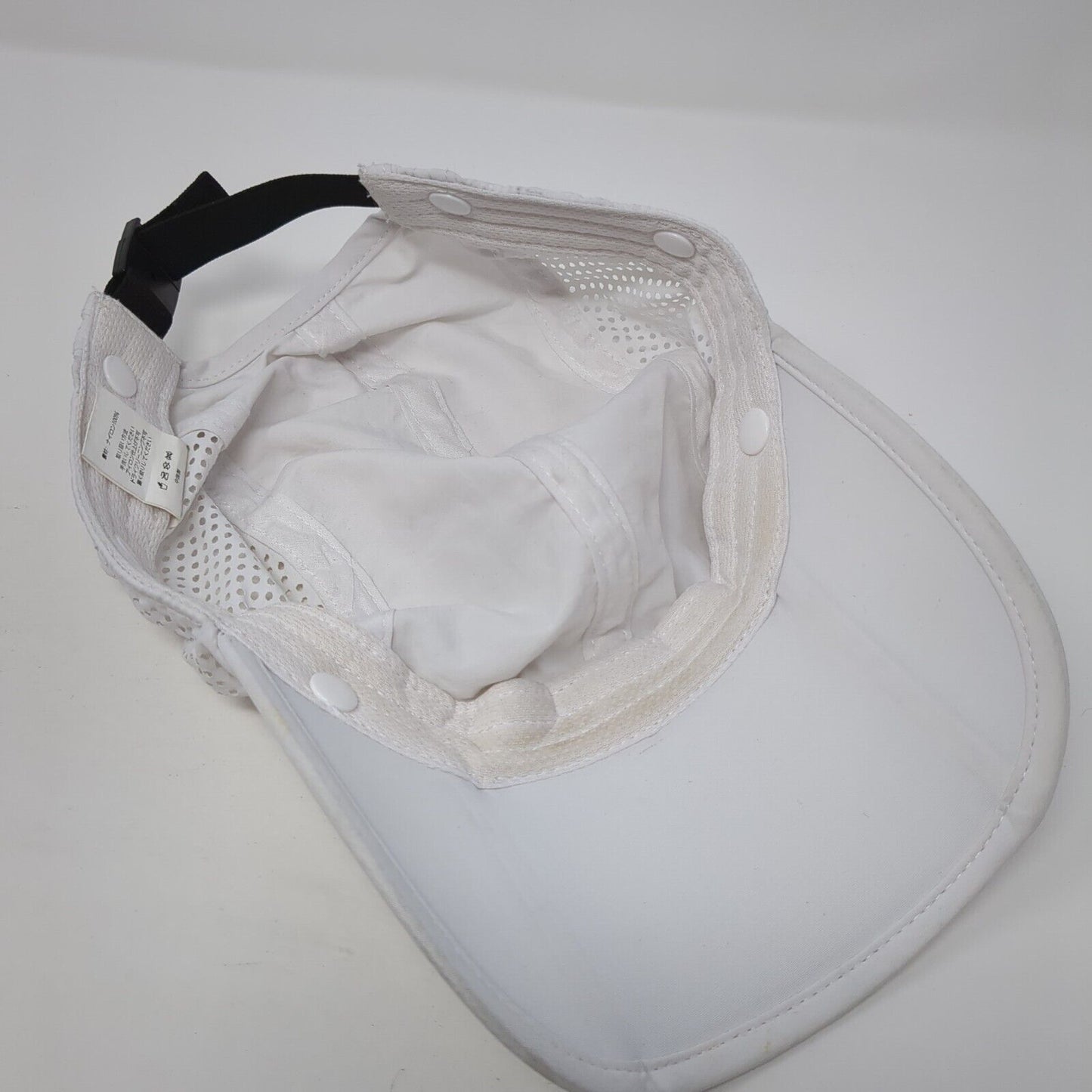 Bassdash Strapback Hat White One Size Adjustable Laser Cut Perforated