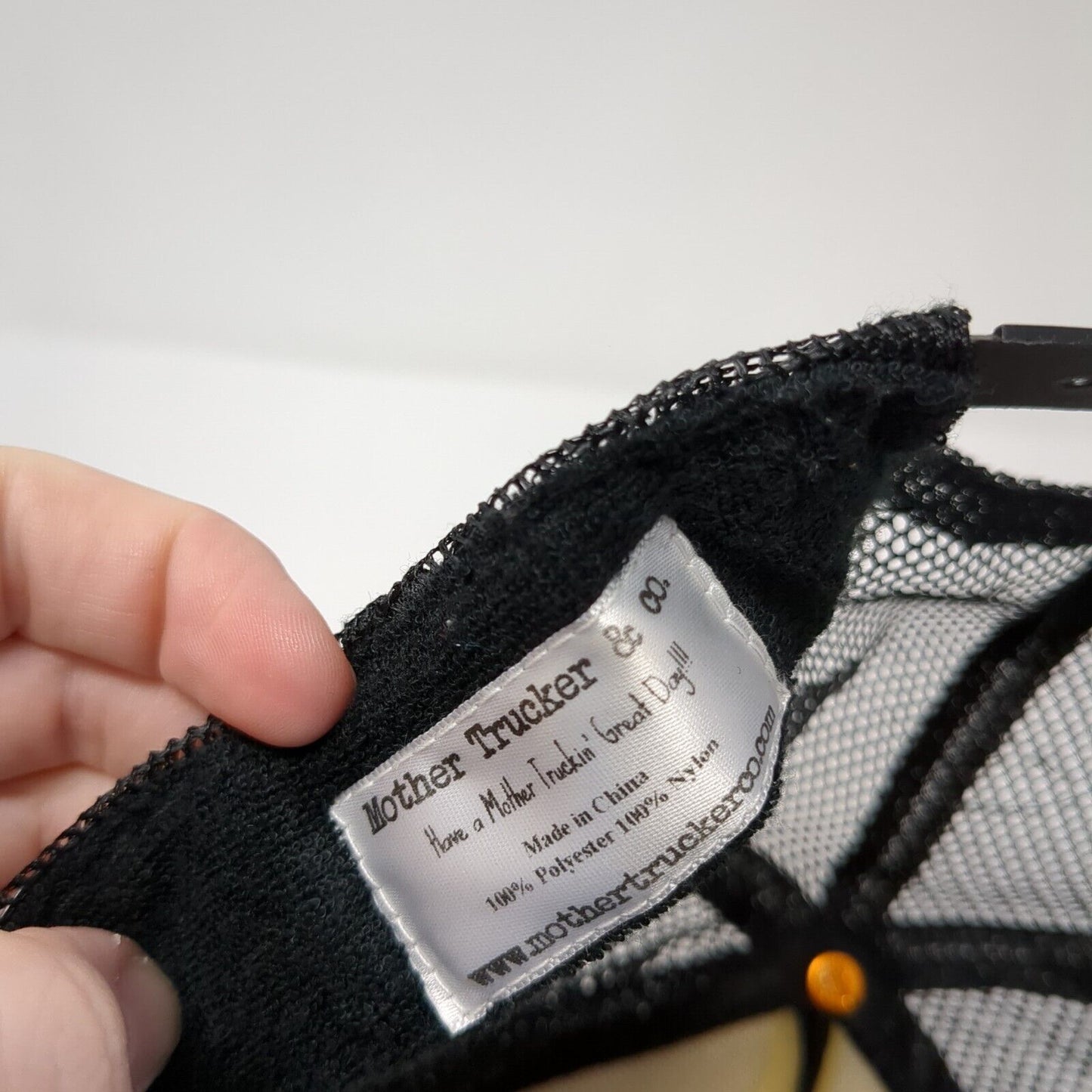 Squad Goals Snapback Rope Trucker Hat Black One Size Mesh Back Solid