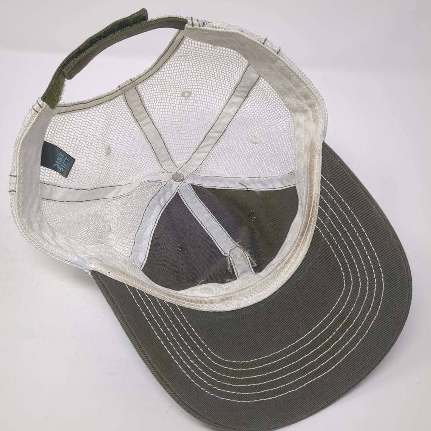 Race To Robie Creek Strapback Mesh Back Trucker Hat Gray One Size District