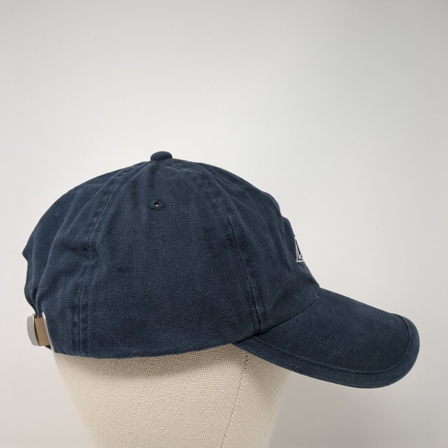 TDS Slideback Hat Blue One Size Adjustable Leather Strap Lands' End