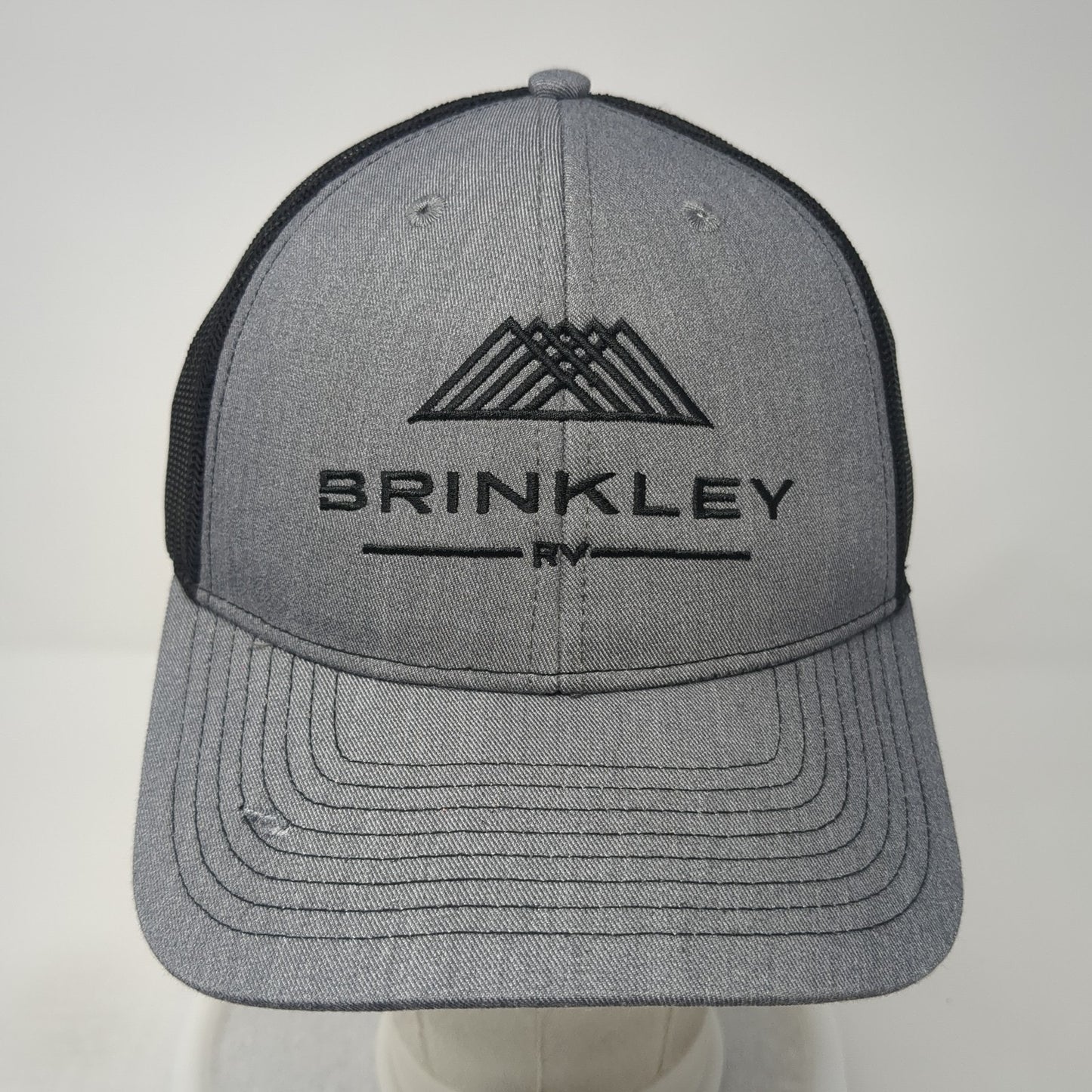 Brinkley RV Snapback Mesh Back Trucker Hat Gray One Size Colorblock