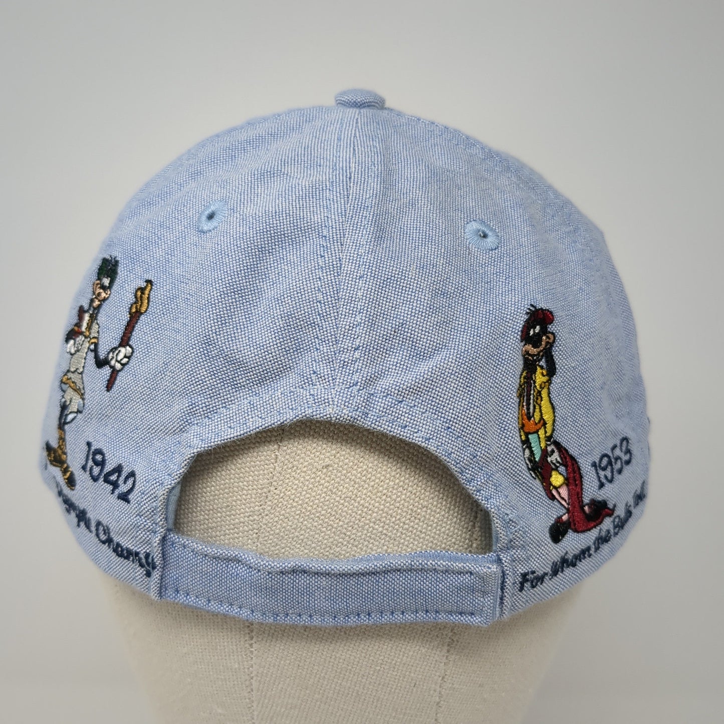 Mickey & Friends Baseball Cap Blue One Size Adjustable Embroidered Disney Parks