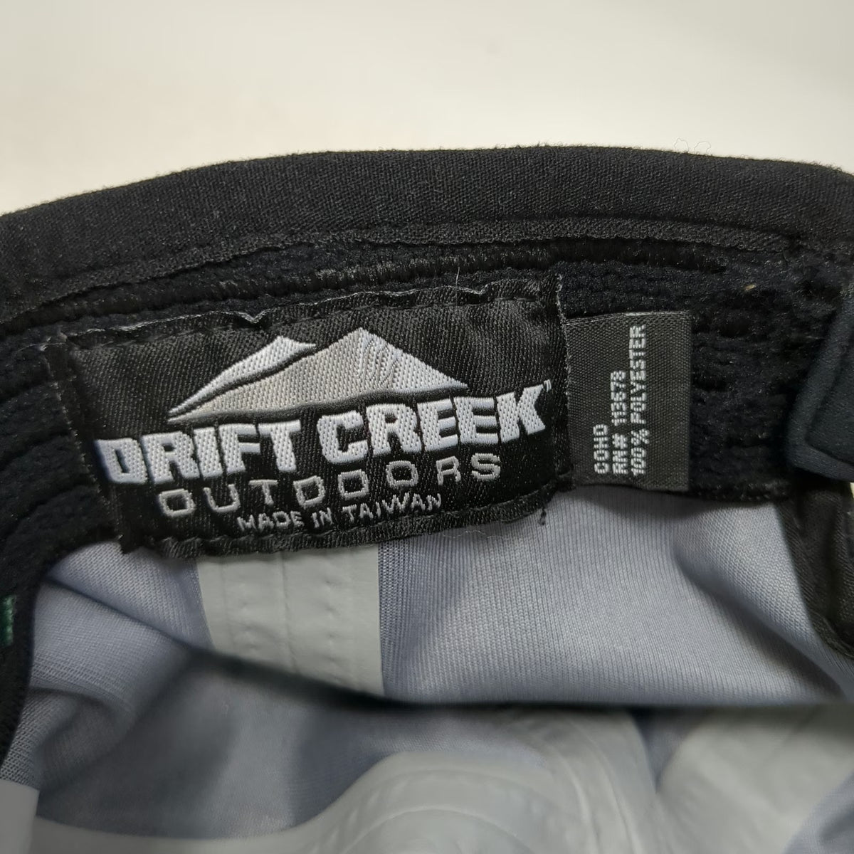 Drift Creek Outdoors Baseball Cap Black One Size Fish House Seward Alaska Hat