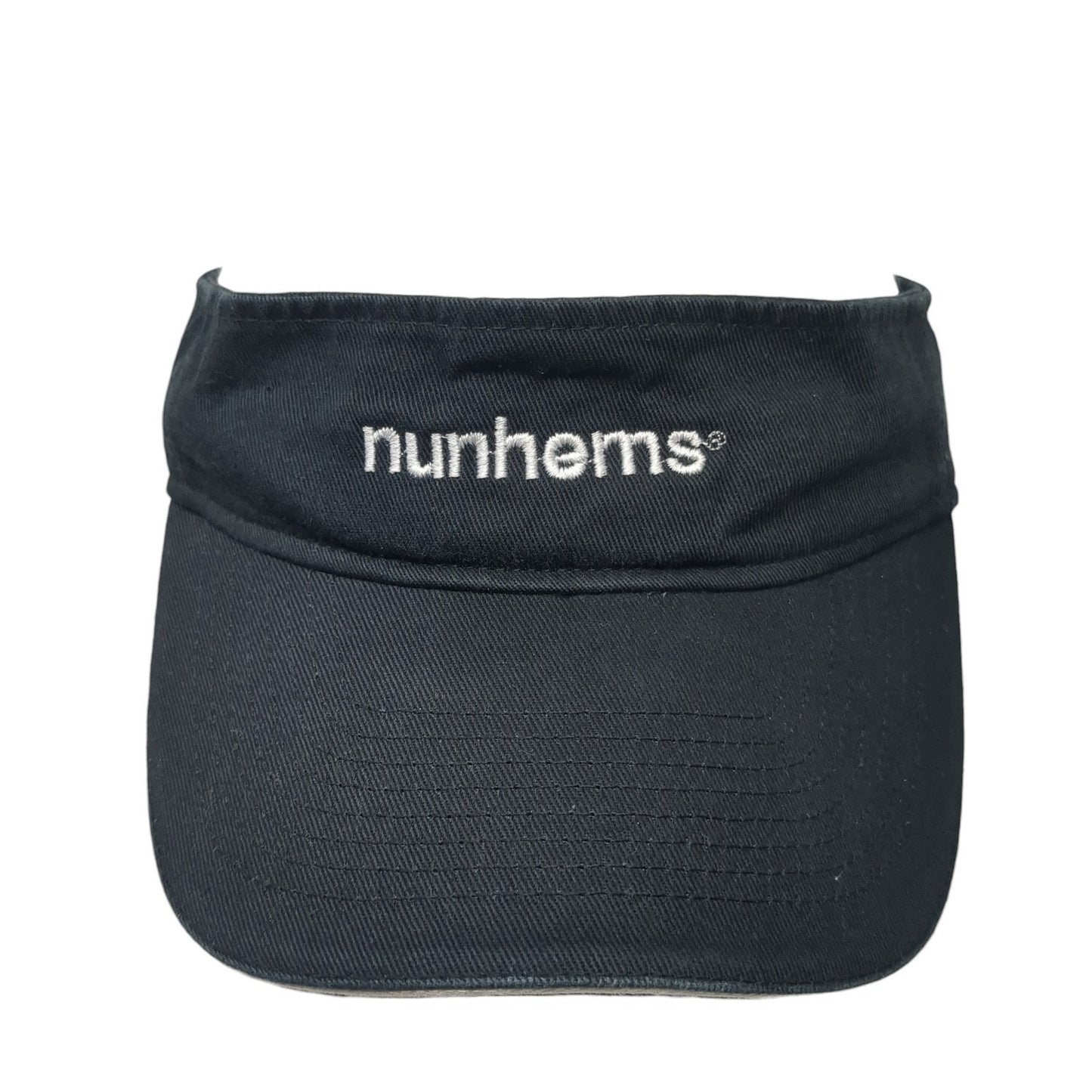 Nunhems Strapback Visor Hat Black One Size Adjustable Embroidered Toppers