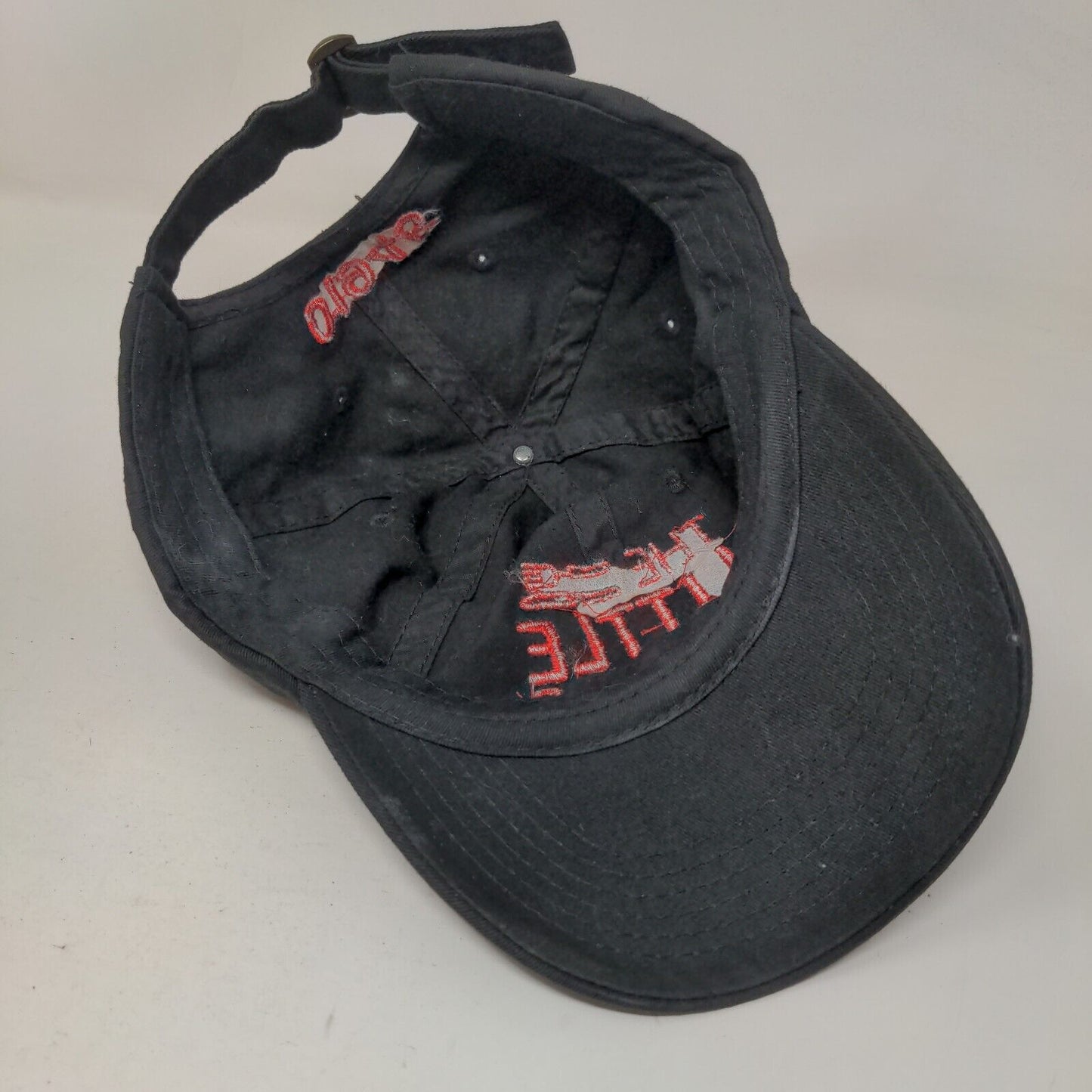 The Little Store 01945 Slideback Hat Black One Size Embroidered 6 Panel