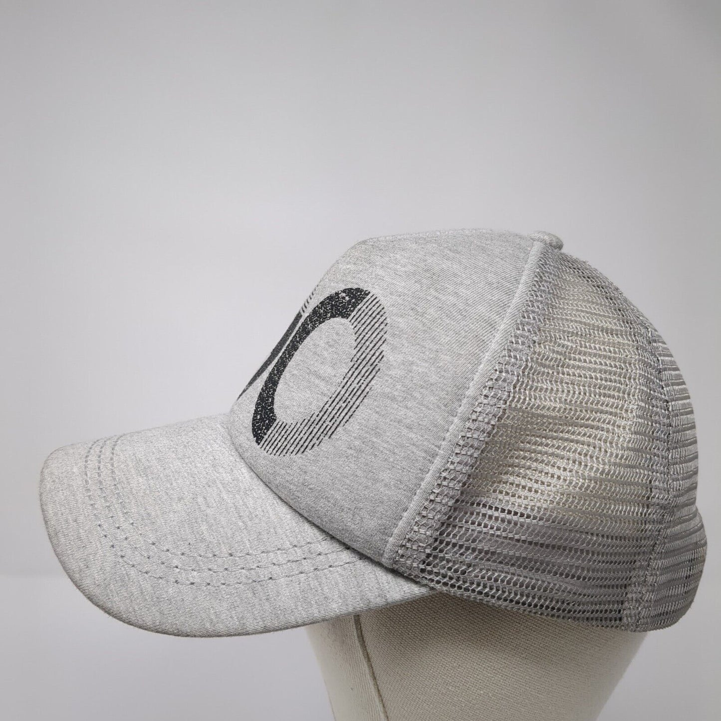 90 Snapback Mesh Back Trucker Hat Gray One Size Solid Adjustable Roxy