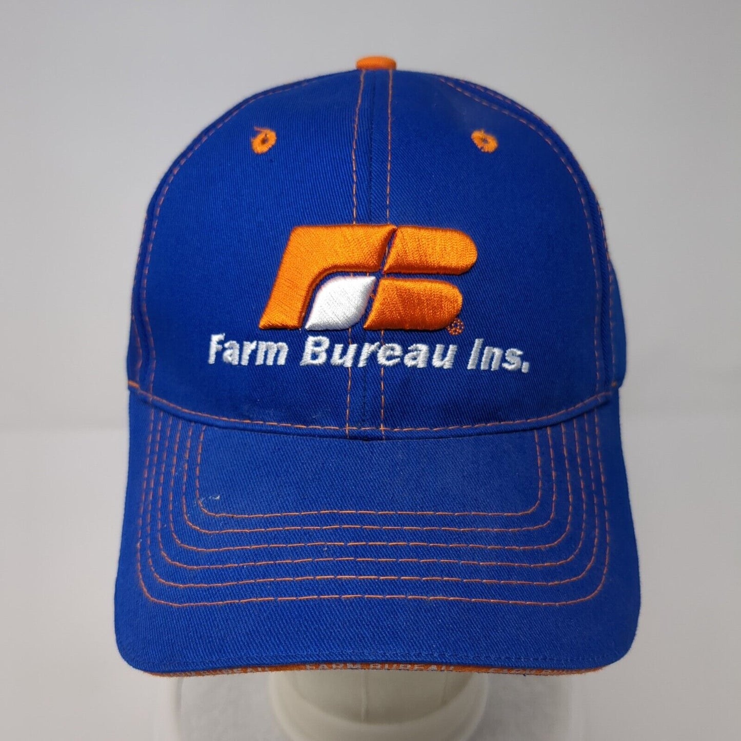 Farm Bureau Ins. Strapback Hat Blue One Size Adjustable We Know Idaho