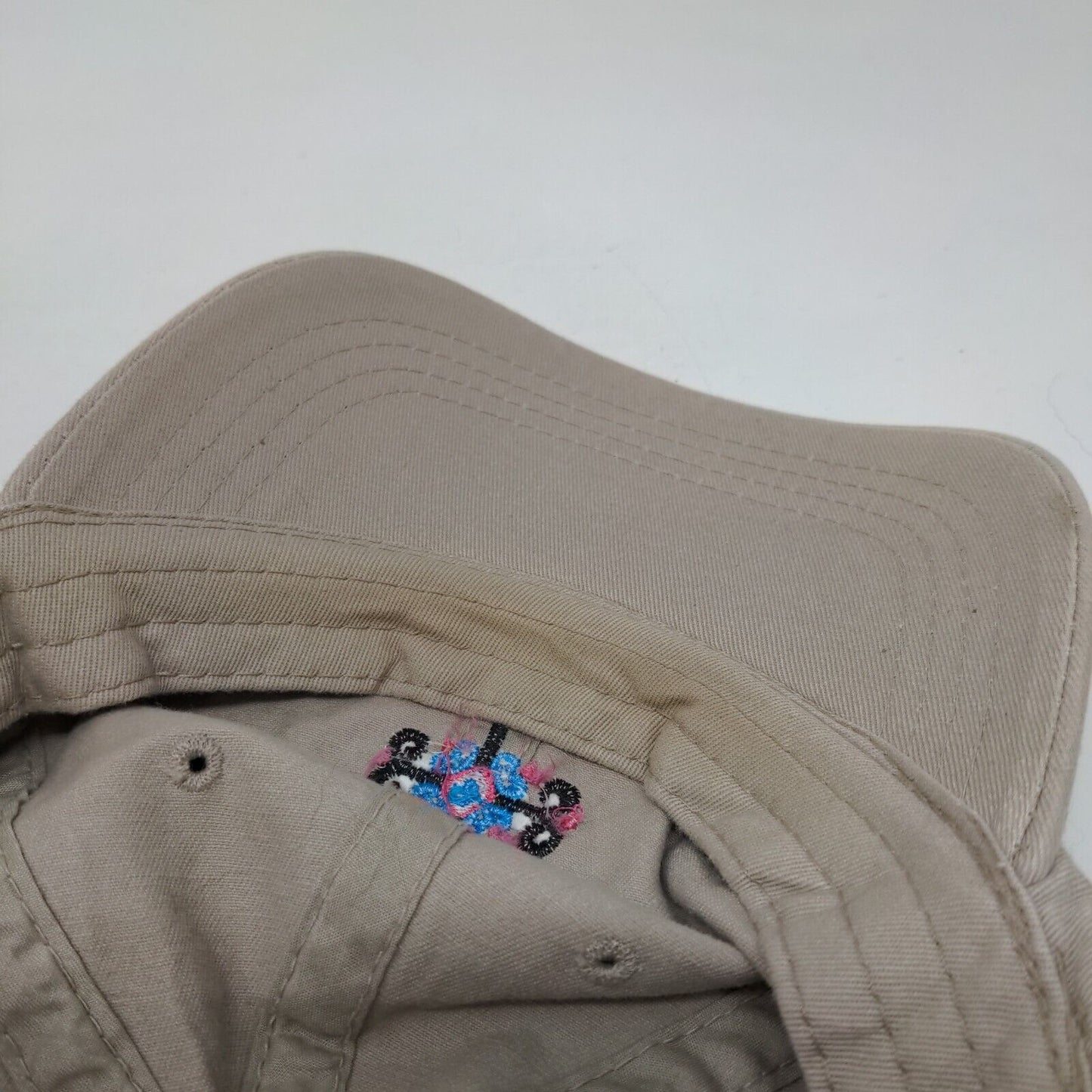 Cross Slideback Hat Tan One Size Embroidered Adjustable 6 Panel HTT