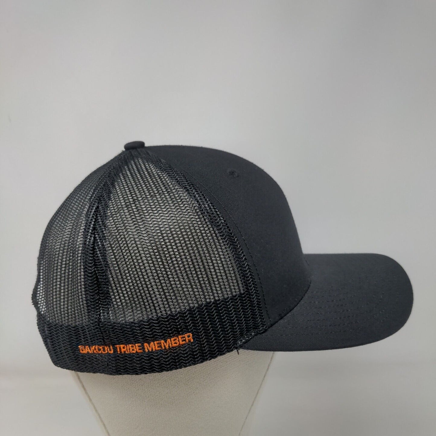 Bakcou Tribe Member Snapback Trucker Hat Black One Size Mesh Back
