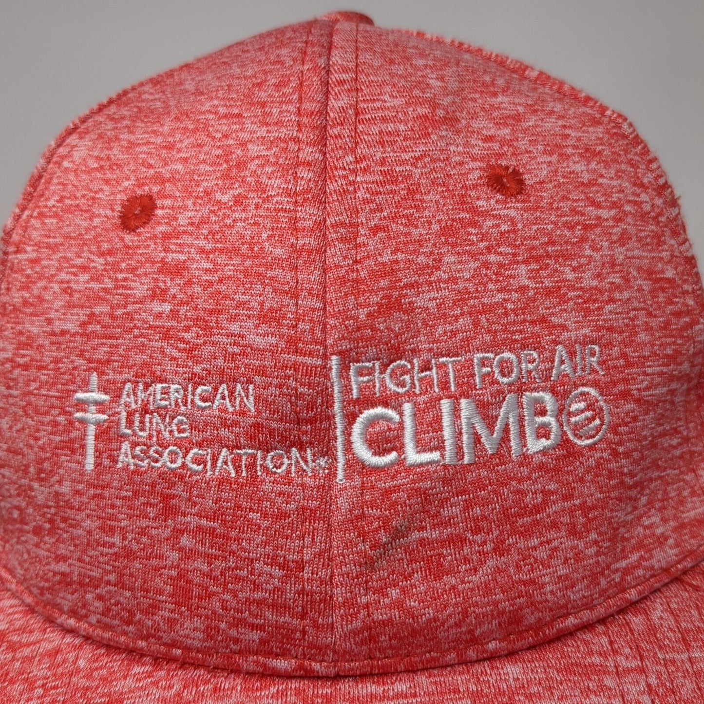 American Lung Association Fight For Air Climb Strapback Hat Red OS Hit Wear