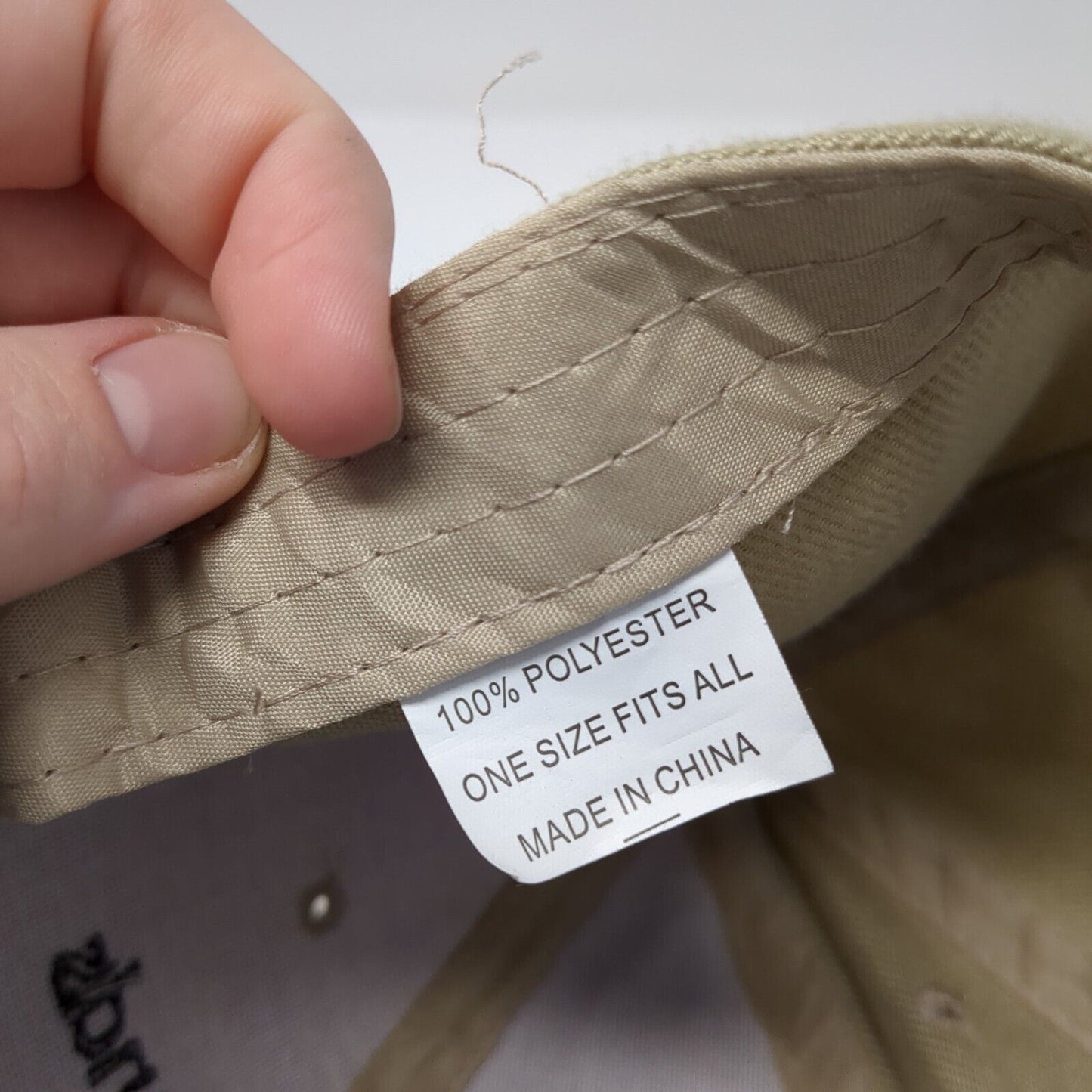 Cayman Islands Carter Strapback Hat Tan One Size Adjustable Embroidered