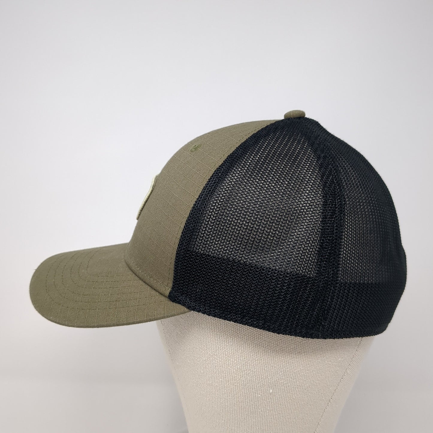 Killik Fitted Trucker Hat Green XL Mesh Back Colorblock Outdoor Cap