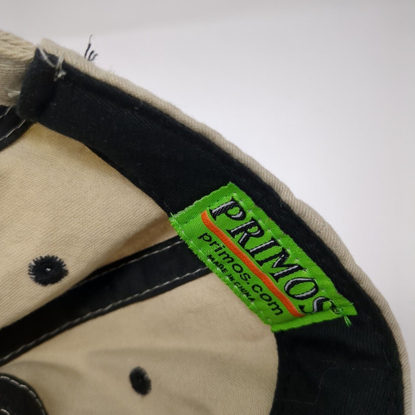 Primos Hunting Slideback Hat Tan One Size Adjustable Embroidered