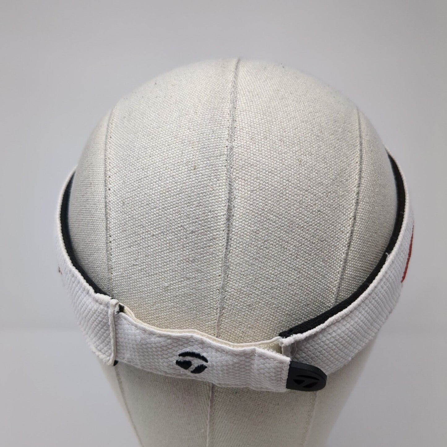 TaylorMade Strapback Sun Visor Hat White One Size Tmax Gear Adjustable