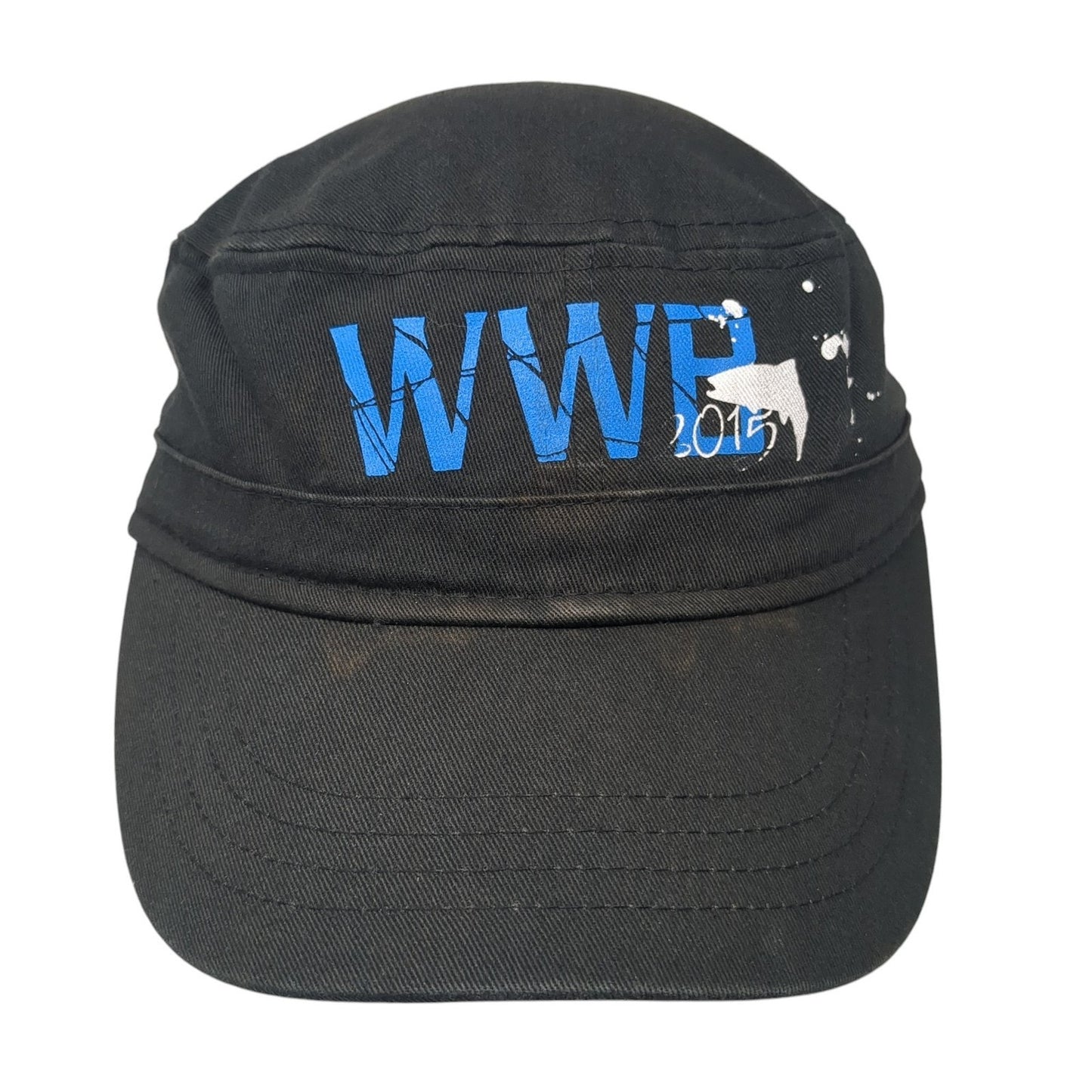 WWB 2015 Strapback Cadet Army Cap Hat Black One Size Adjustable Cotton