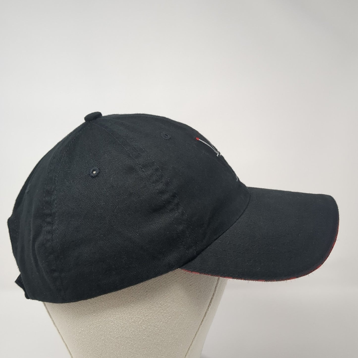 Net West TV Strapback Baseball Cap Black One Size Adjustable Embroidered 6 Panel