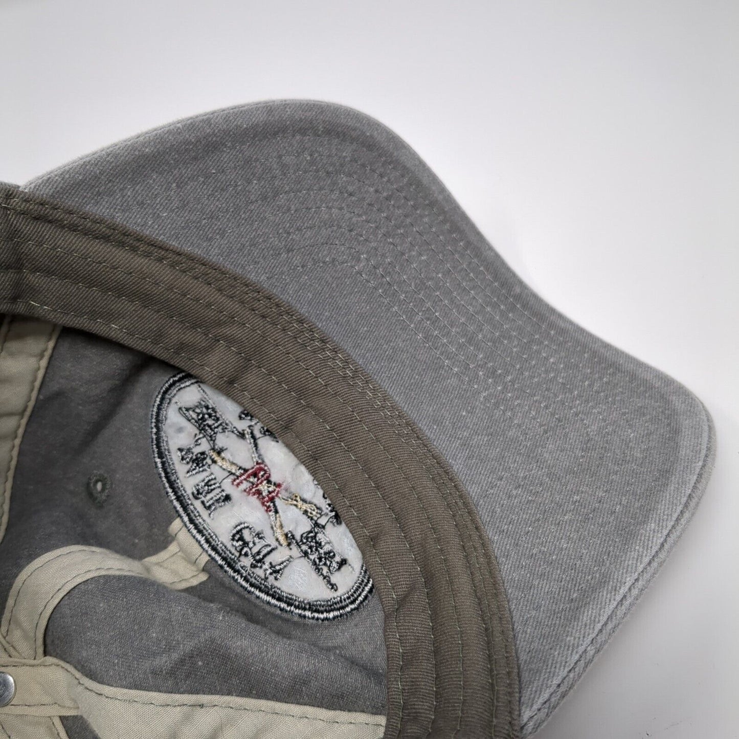 Park City Est 1884 Elev. 10,026Ft Slideback Hat Gray OS Adjustable 6 Panel Gear