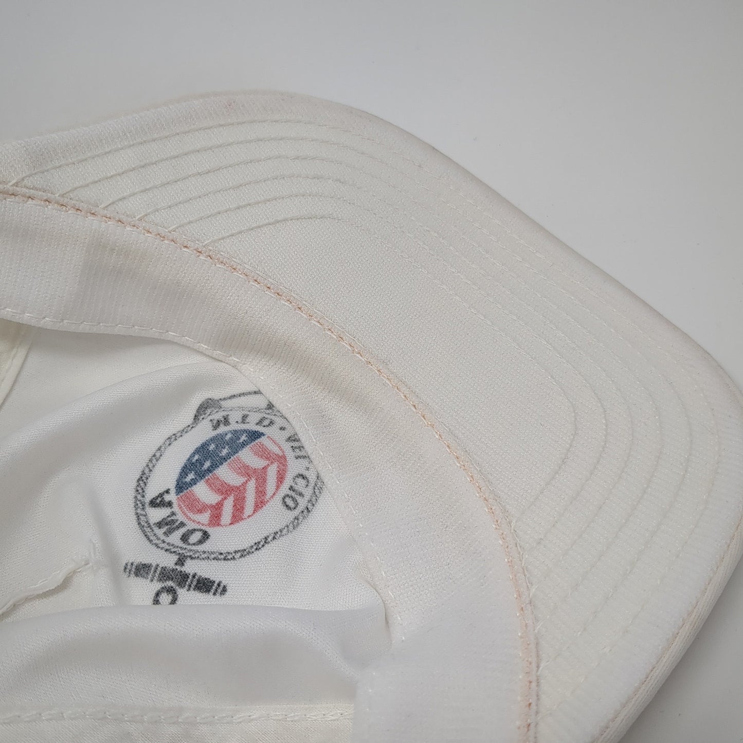 AMO MTD AFL CIO Snapback Trucker Hat White One Size Mesh Back USA