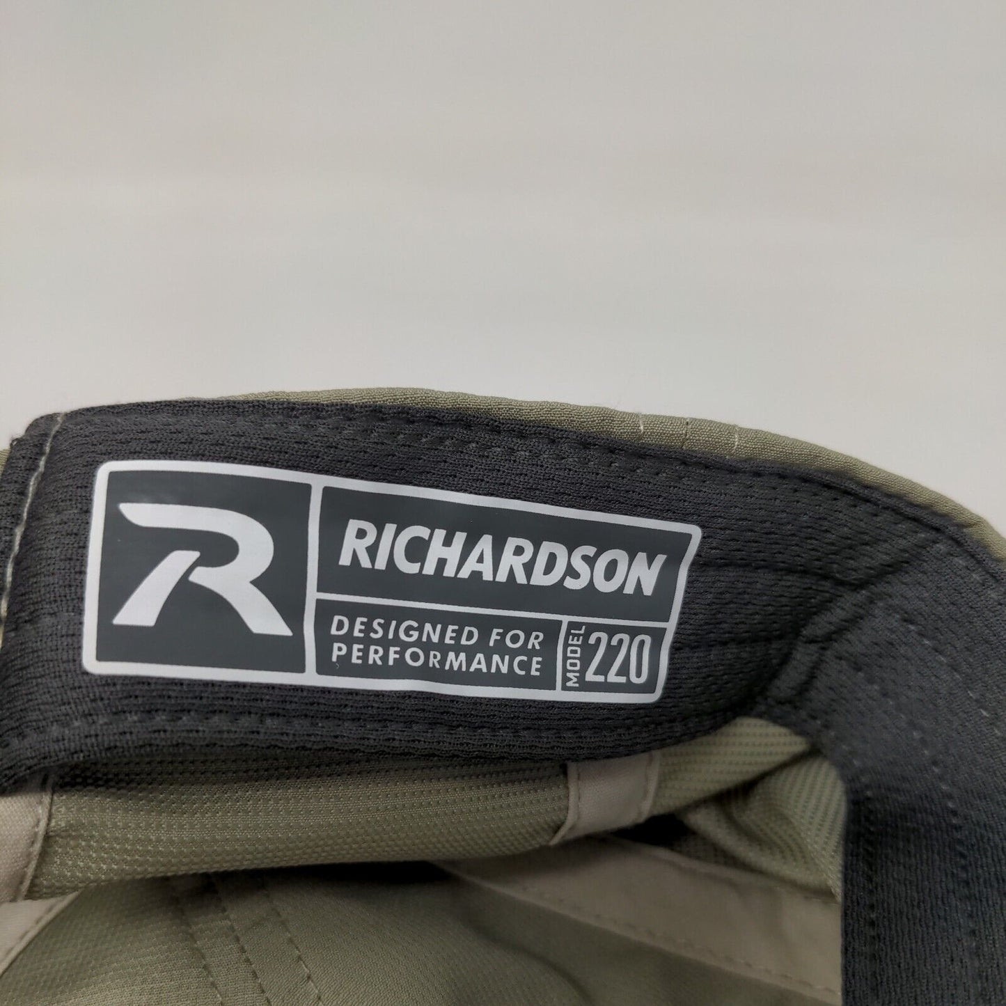 Richardson Strapback Hat Green One Size Embroidered Logo Adjustable