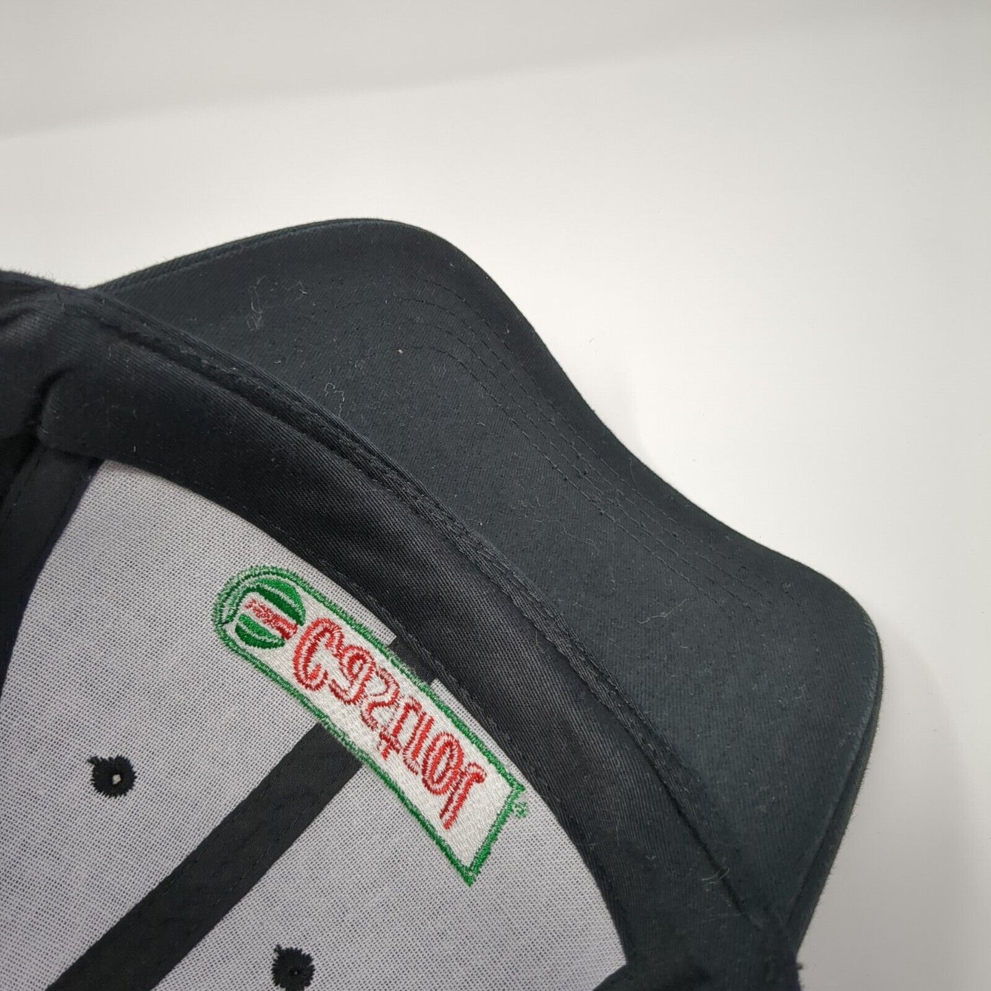 Castrol Strapback Hat Black One Size Adjustable Embroidered 6 Panel