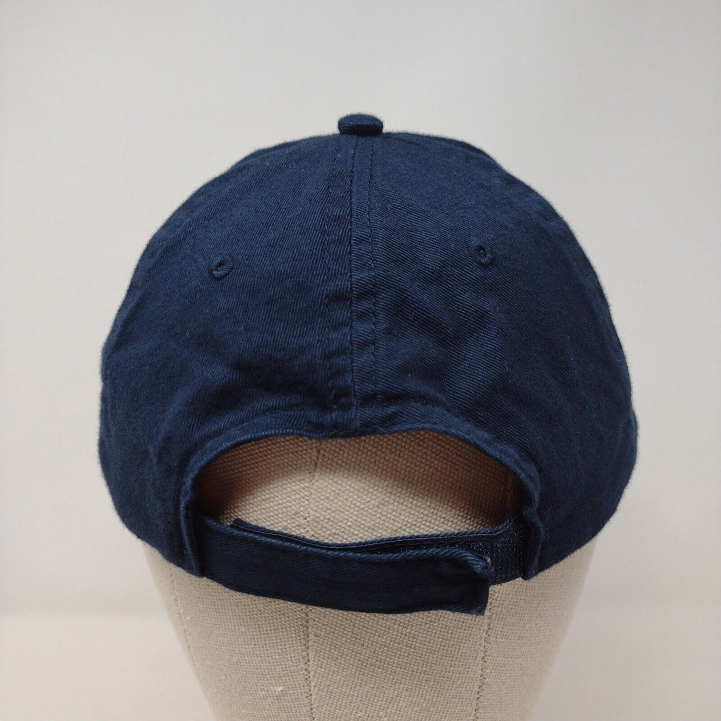 American Flag Strapback Hat Blue OSFA Adjustable Embroidered Patriotic Sweda