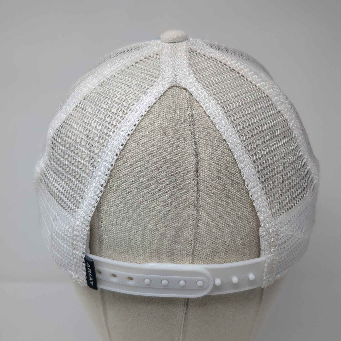 Ariat Ponytail Trucker Hat Blue One Size Adjustable Breathable Mesh Back