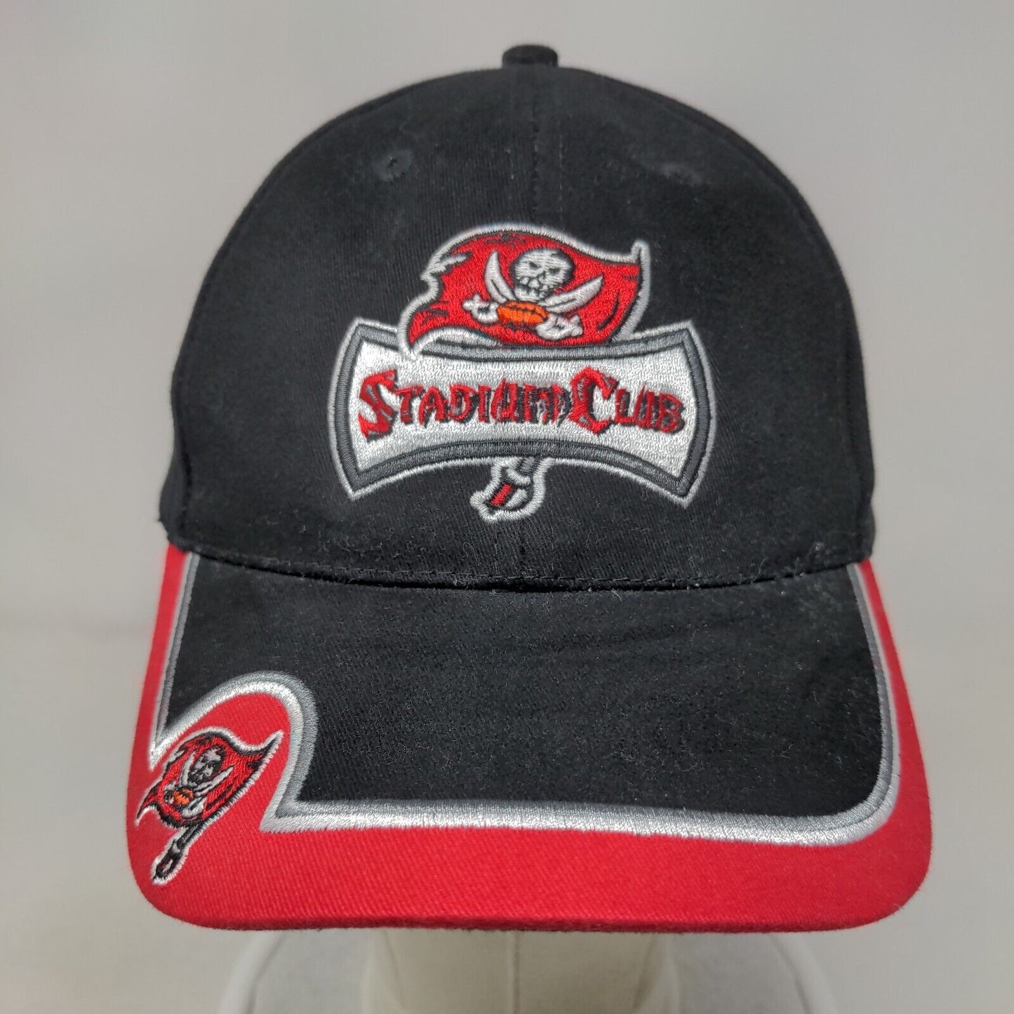Tampa Bay Buccaneers Stadium Club Strapback Hat Black Embroidered Logo NFL